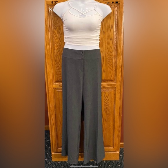 NWT Plus Size Style & Co. Wide Leg Slacks Dress Pants, Size 16 - Picture 2 of 7